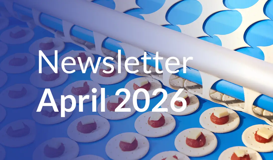 Newsletter header with food images