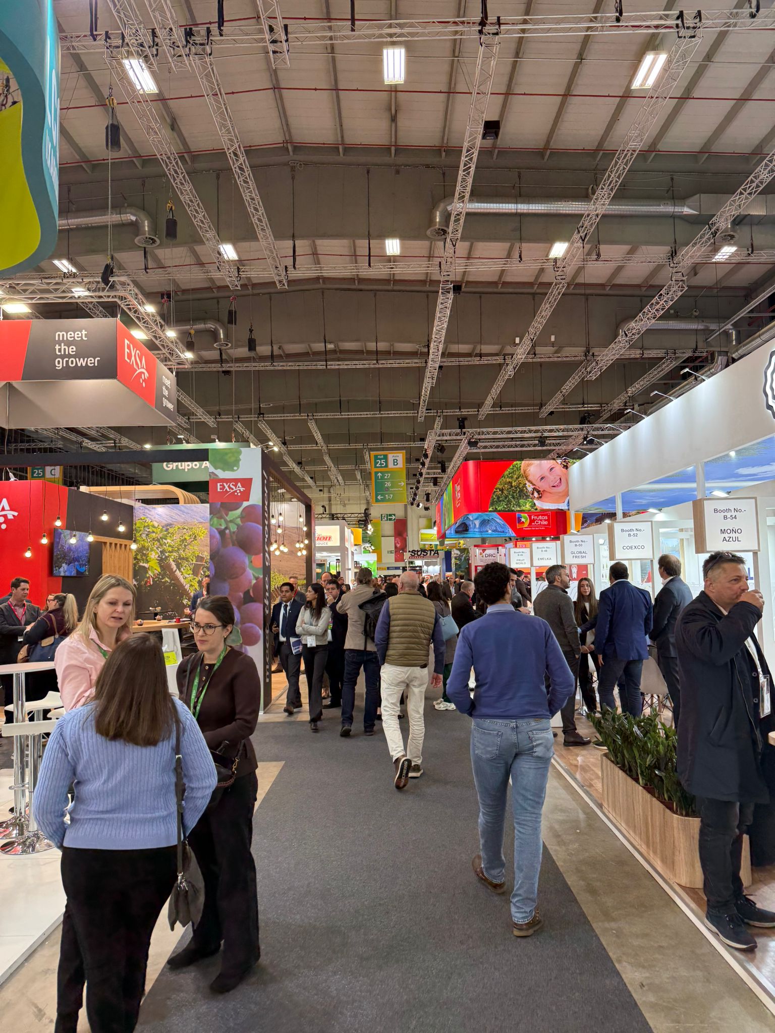 Busy exhibition hall with attendees