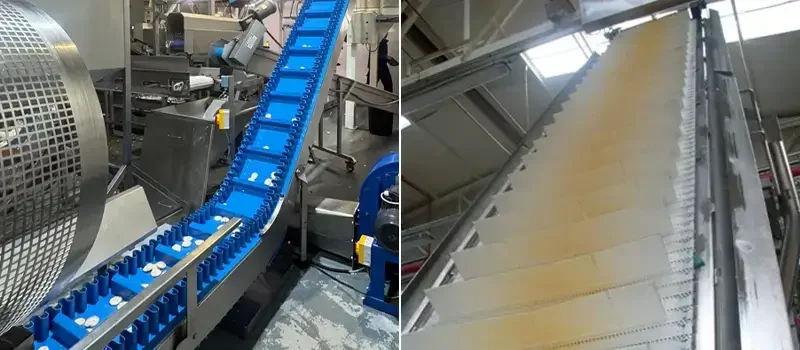 Retrofit Snacks industry Modular belt